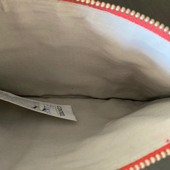 NWT Fancy leather clutch, red. - Picture 3 of 4